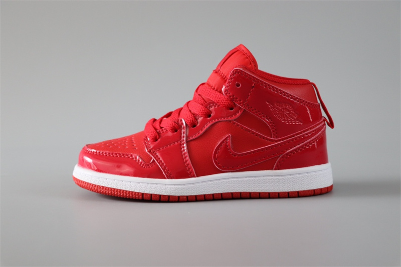 Youth Running Weapon Air Jordan 1 Red Shoes 0183 Youth Running Weapon Air Jordan 1 Red Shoes 0183